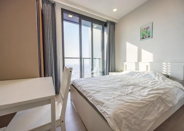 High Skyview With Desk Pool Gym Mrt 200m * Banguecoque